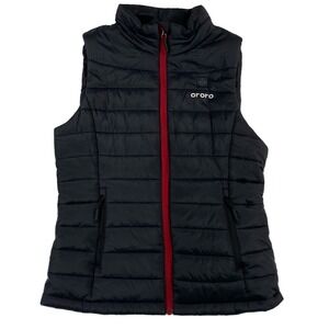 ORORO Heated Puffer Vest Women's Small Black 4 Zone Heat Battery Included